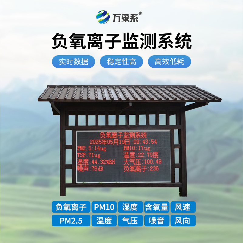 防腐木負氧離子監測站